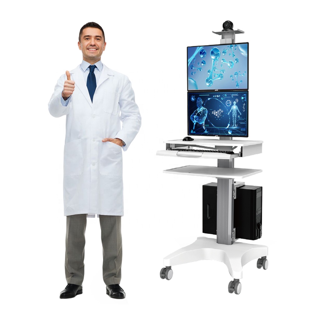 Medical Lab Officer - ABS Plastic Mobile Adjustable Hospital Medical