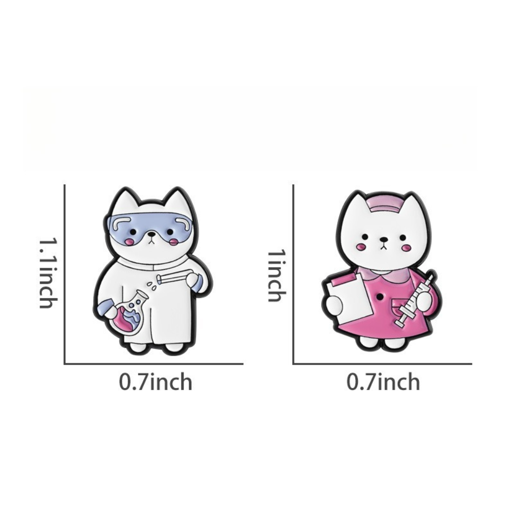 Cute Cat Nurse Lab Worker Broo - Medical Lab Worker 评论和价格