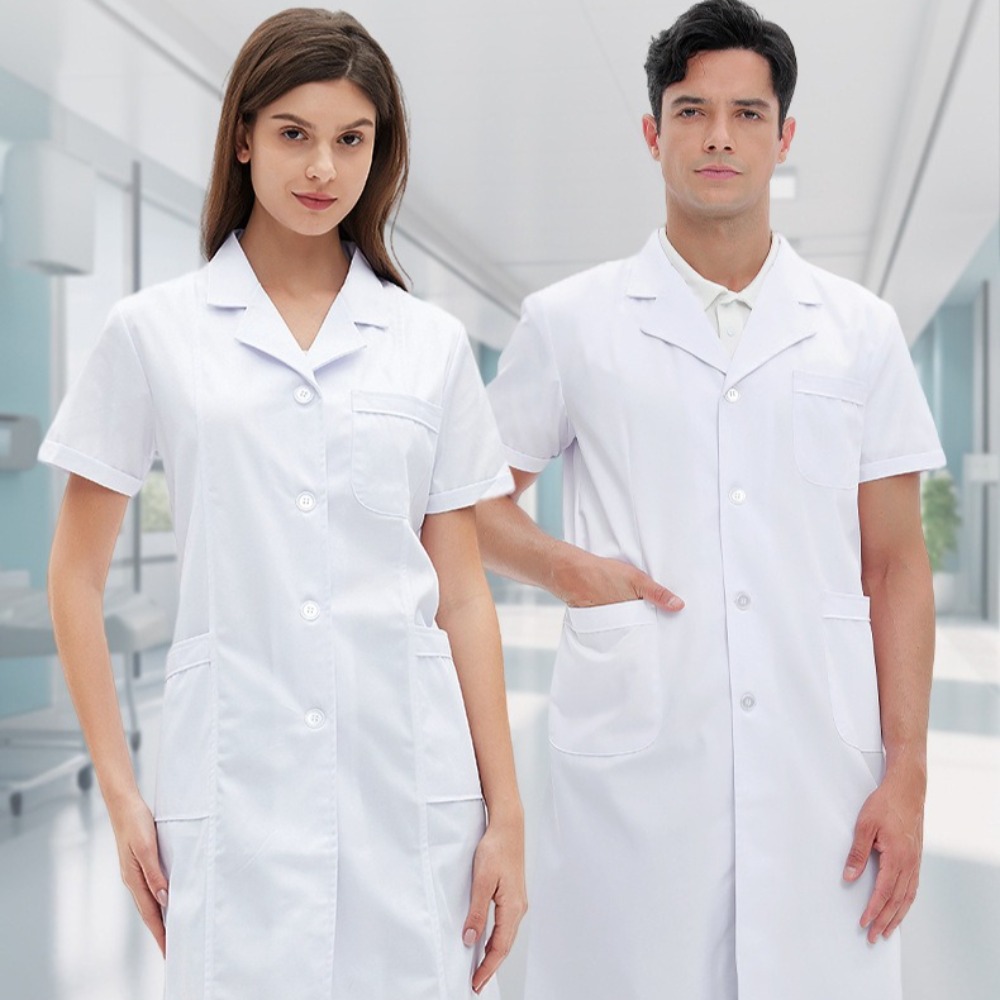 Short Sleeve Doctor Lab Coat f - Medical Lab Worker 评论和价格